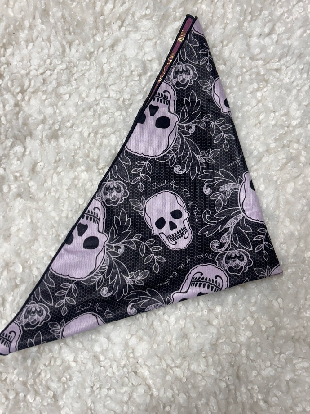 Disney Pirates of the carribean scarf two-sided skull print